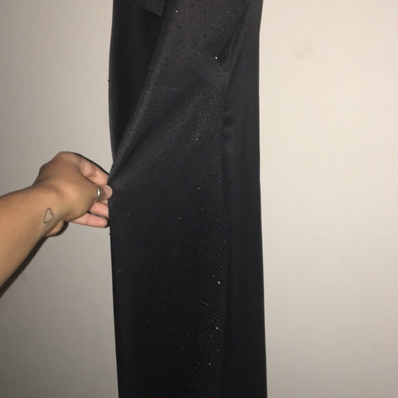 Rampage Black One Shoulder Gown - Picture 5 of 7